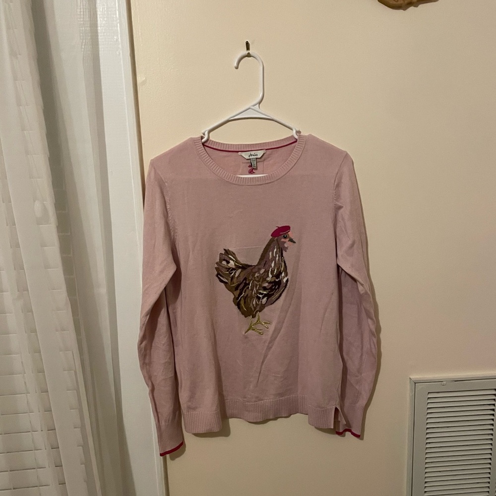 JOULES Pink and Red Vintage Sweater